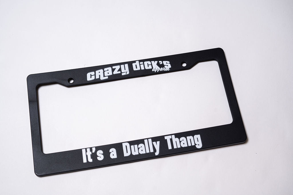 License Plate Frame - Dually Thang