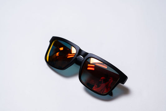 Sunglasses - Black and Black on Red