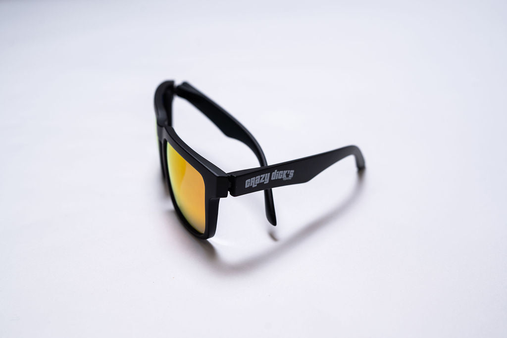 Sunglasses - Black and Black on Red
