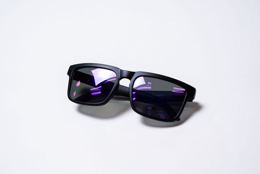 Sunglasses - Purple and Black on Purple